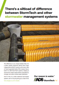 There's a siltload of difference between StormTech and other stormwater management systems