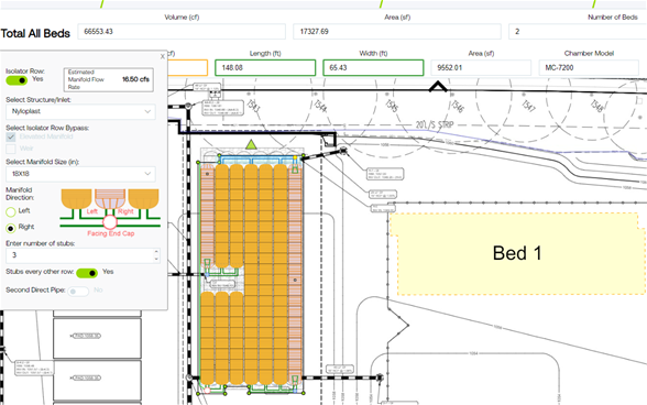ADS StormTech Design Tool Multi Bed Design Example